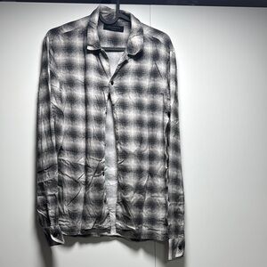 All Saints men’s plaid shirt